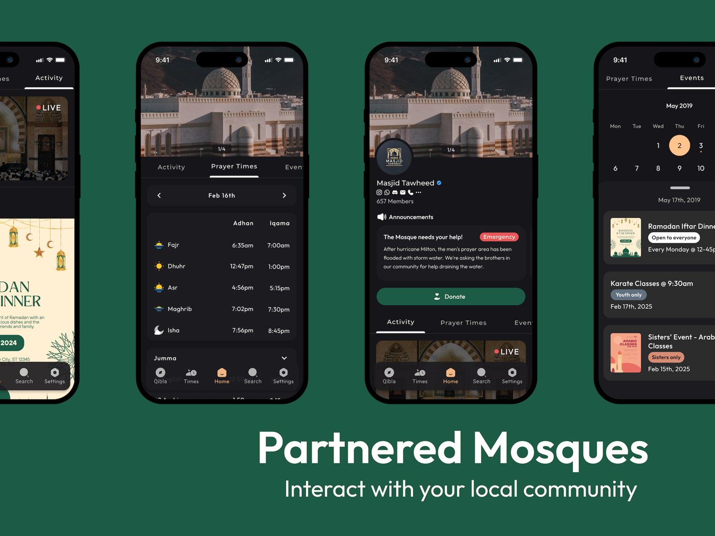 PocketMusala partnered mosques screen