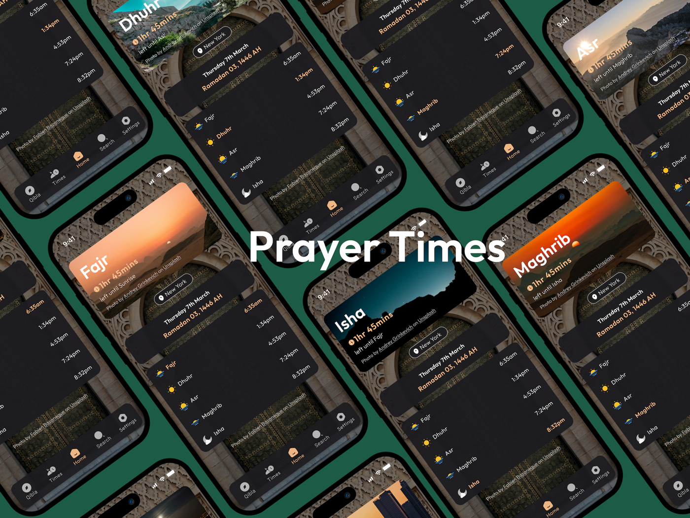 PocketMusala prayer times screen